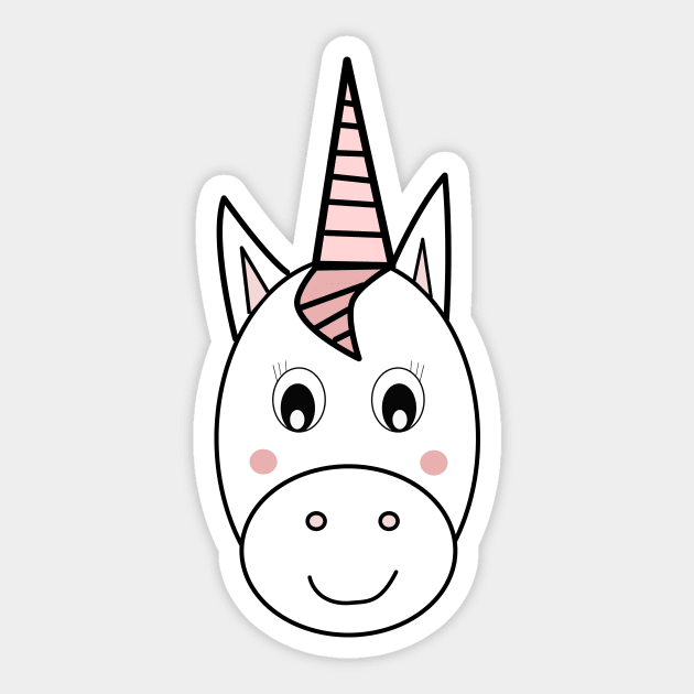 Unicorn pattern Sticker by k-creatif